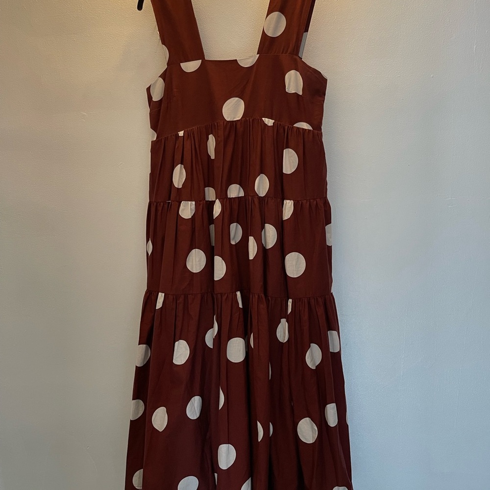 Anthro Helena square neck dress